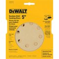 Dewalt Accessories DW4307 5 Pack Assorted Grit Sandpaper - 5 in. DE571631